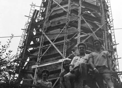 Fassaden-Leitern-Konsolengerüst 1990